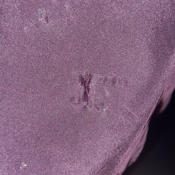 Y2K Fashion Gap Silk Babydoll Slip Dress - Eggplant Purple - Picture 10 of 10